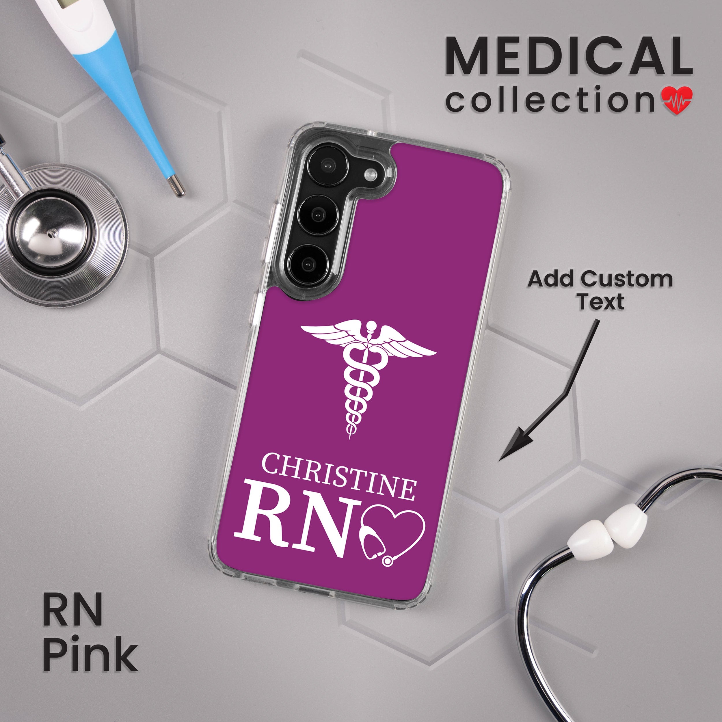 Nurse HD Custom Name Samsung Galaxy S23 Phone Case