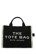 Marc Jacobs Women Black Canvas The Tote Shopping Bag