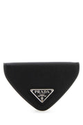 Prada Men Black Leather Coin Purse