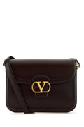 Valentino Garavani Women Dark Brown Leather 9To5 Shoulder Bag