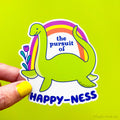 Nessie Cryptid Vinyl Sticker "Pursuit of Happy-Ness"