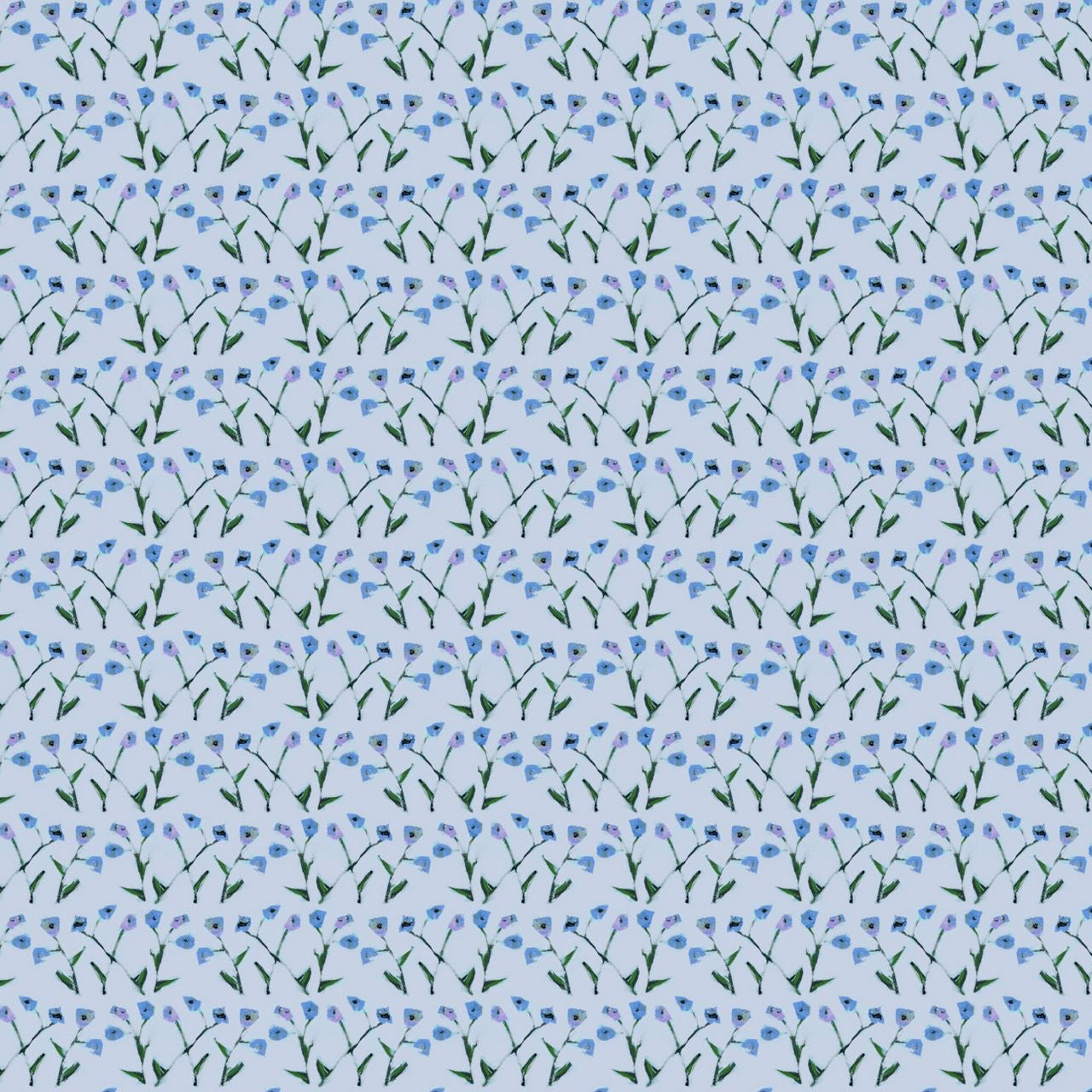 Genevieve Wallpaper (Periwinkle Multi)