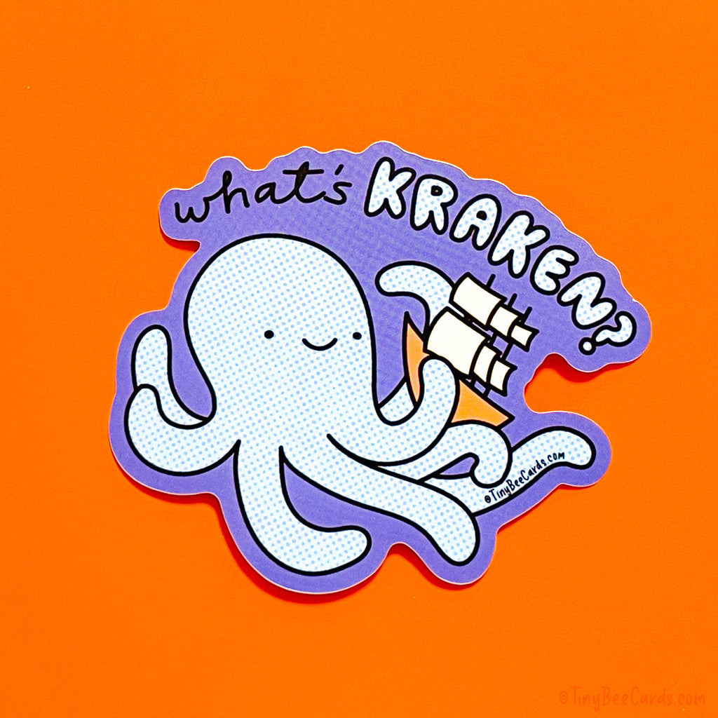 Kraken Vinyl Sticker "What's Kraken?"