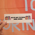 "On My Way to Read More Books" Mini Bumper Sticker