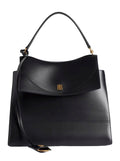 Balenciaga Women 'Nano' Black Medium Handbag With Adjustable And Removable Shoulder Strap And Embossed Logo Lettering On The Rear In Leather Woman