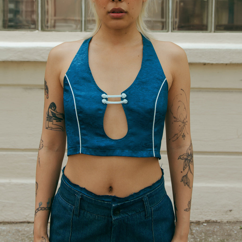 Bu Sleeveless Top Forest Blue