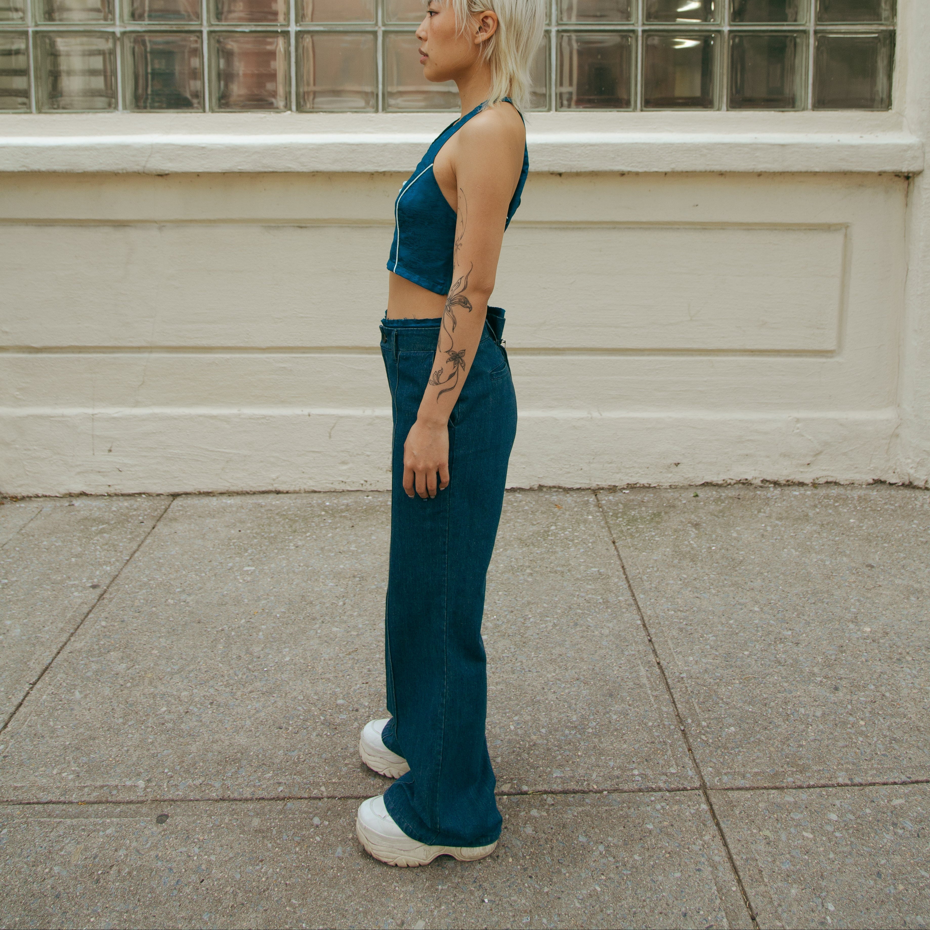 Bu Sleeveless Top Forest Blue