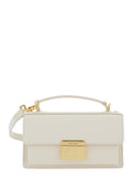 Golden Goose Women 'Venezia' White Hangbag With Adjustable And Removable Shoulder Strap And Clasp Closure In Leather Woman