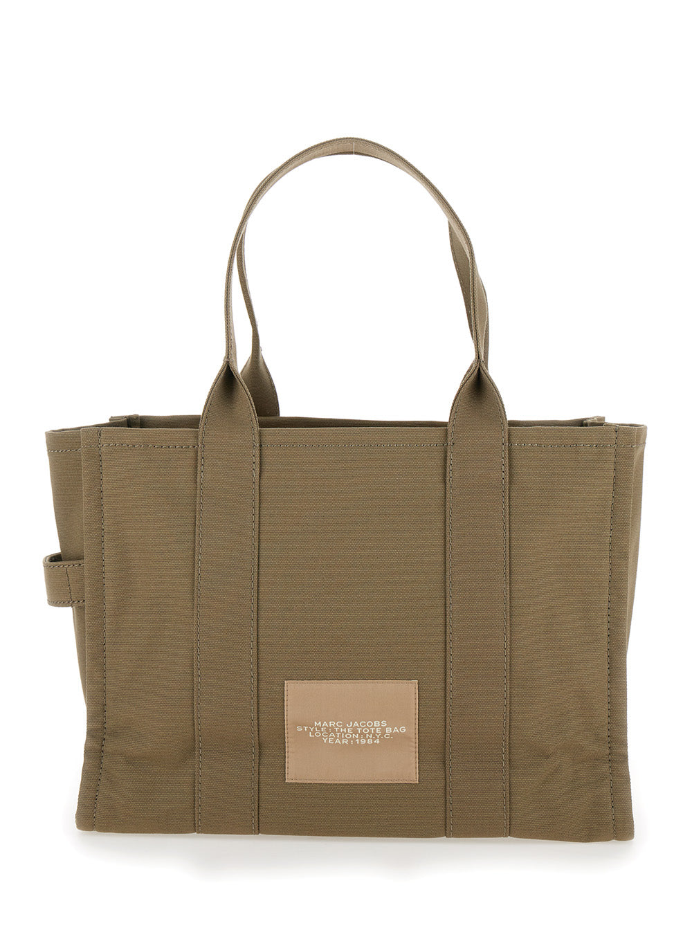 Marc Jacobs Women Tote Bag 'The Large Tote' With Contrast Logo Print In Green For Women