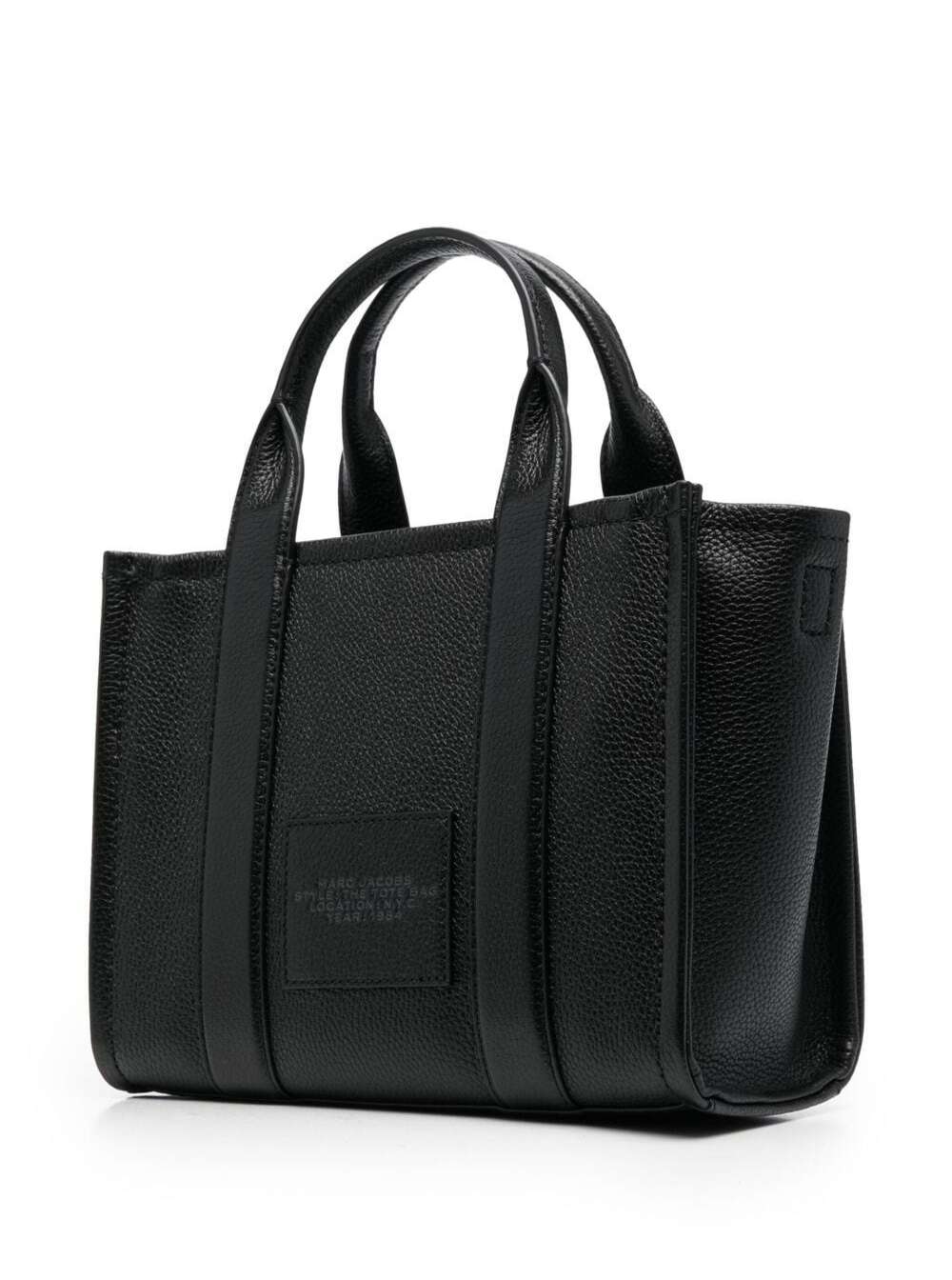 Marc Jacobs Women Bag 'The Mini Tote Bag' With Black Hammered Leather Logo For Women