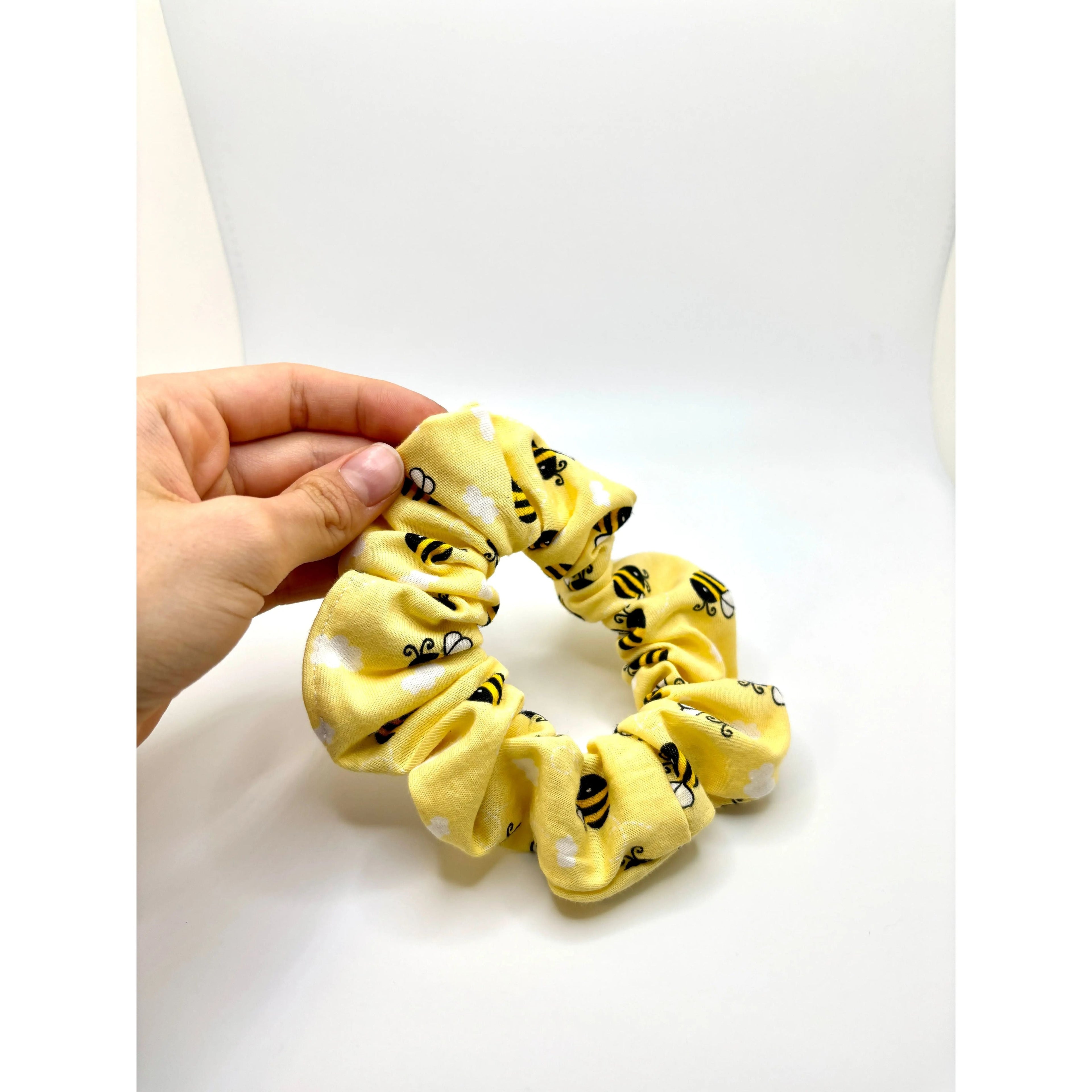 Mini Yellow Bee Summer Scrunchie