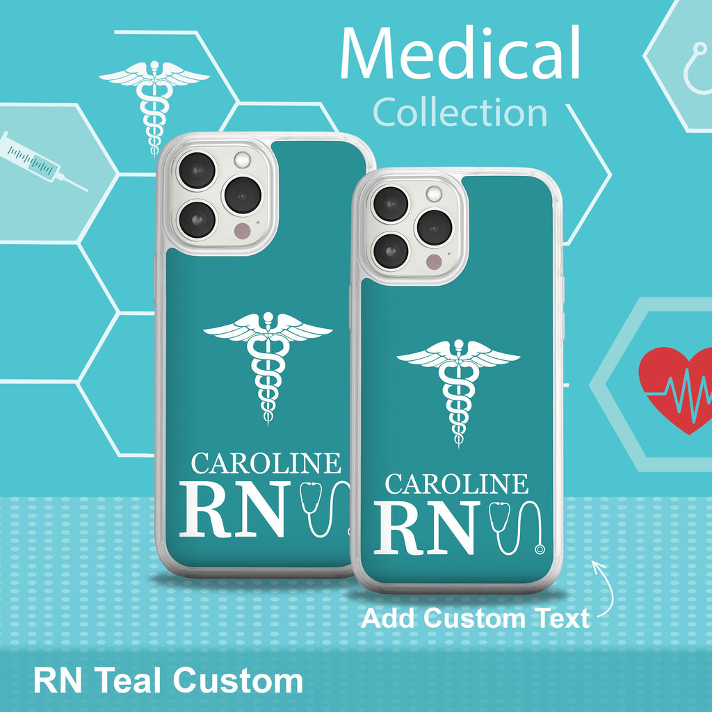 Nurse HD Custom Name Apple iPhone 14 Series Mag-Safe Phone Case