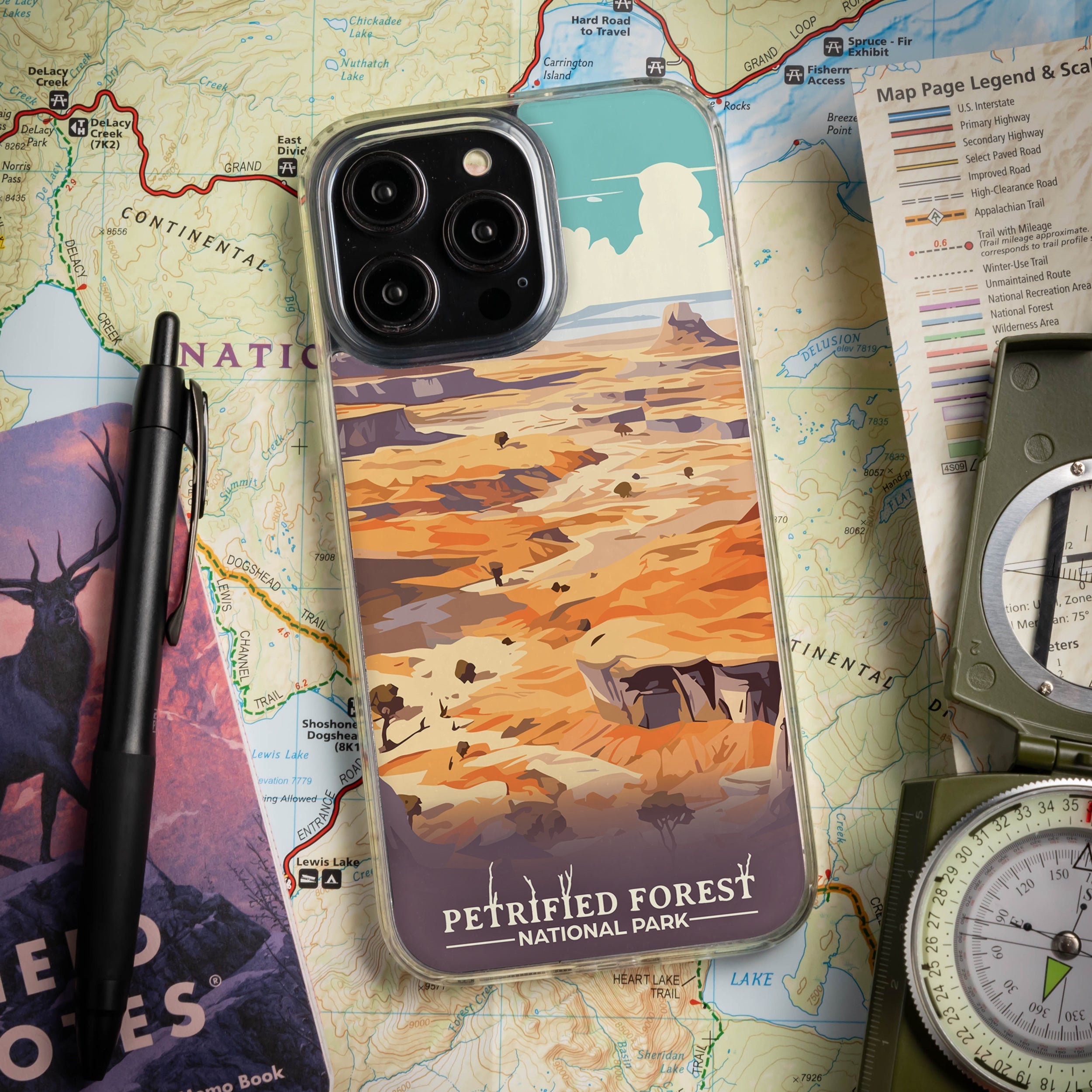 National Parks Petrified Forest HD Apple iPhone 11 Series Phone Case