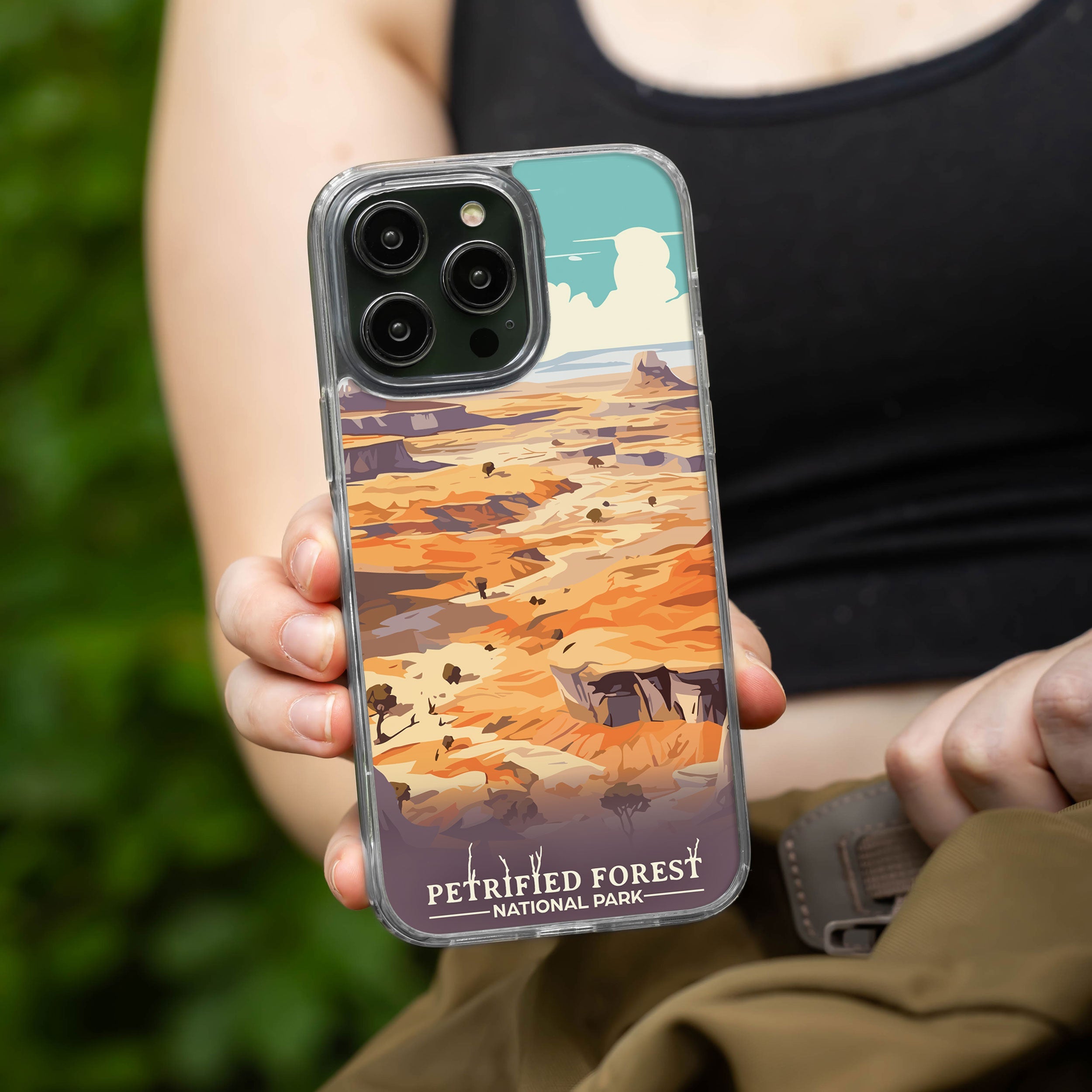 National Parks Petrified Forest HD Apple iPhone 14 Series Mag-Safe Phone Case