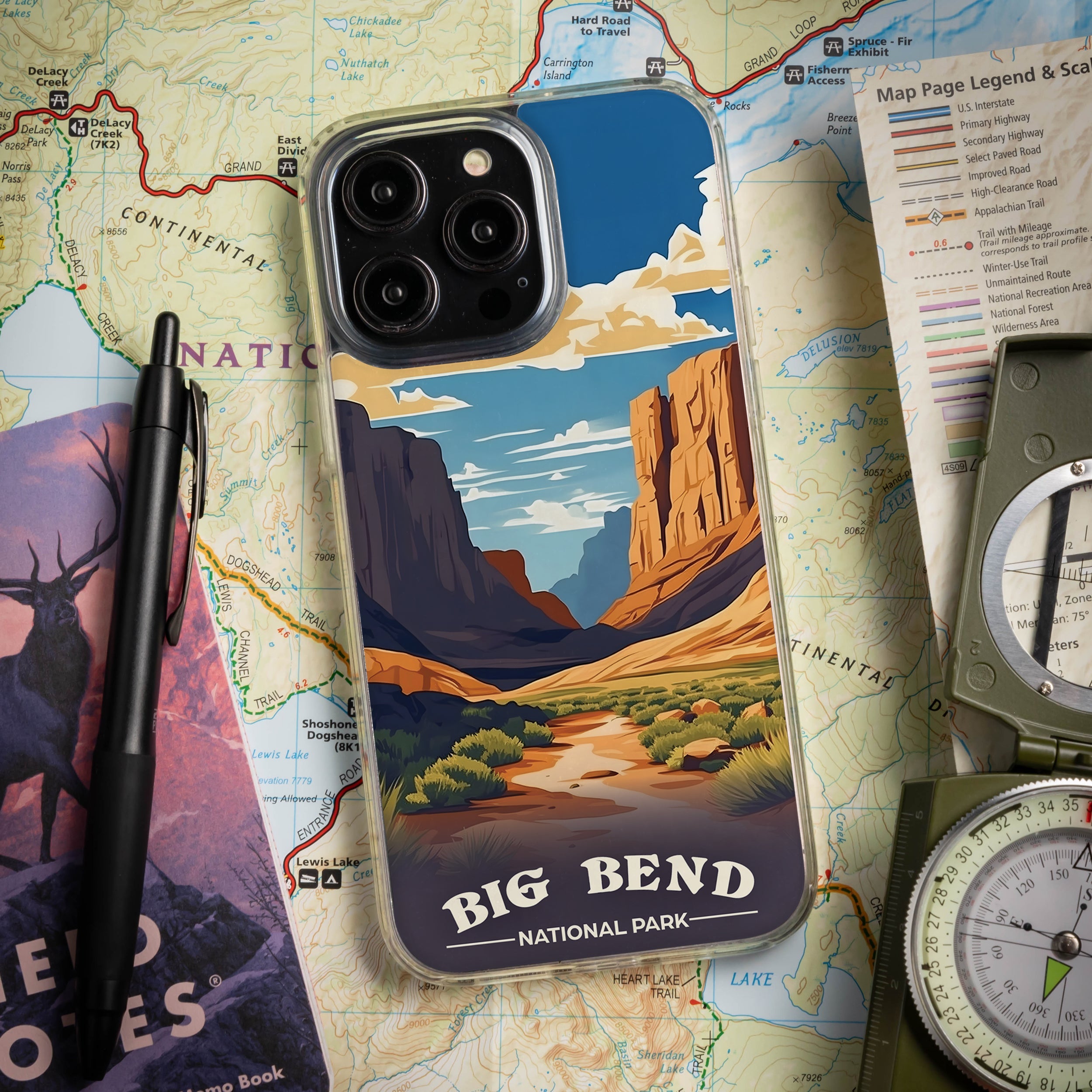 National Parks Big Bend HD Apple iPhone 14 Series Mag-Safe Phone Case
