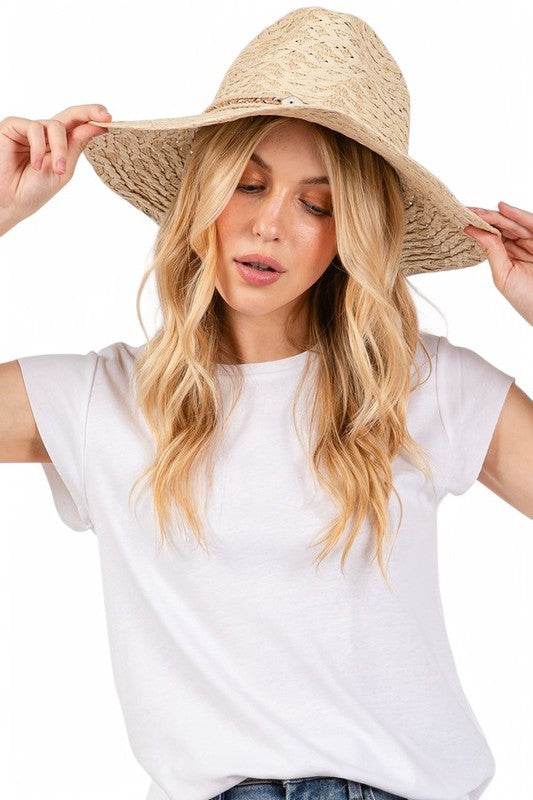 Braided Hatband Straw Sun Hat