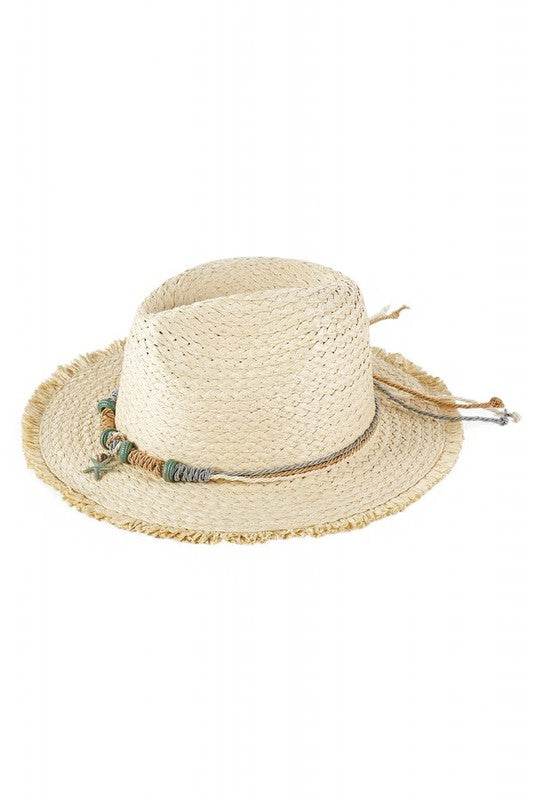 Starfish Charm Hatband Straw Sun Hat