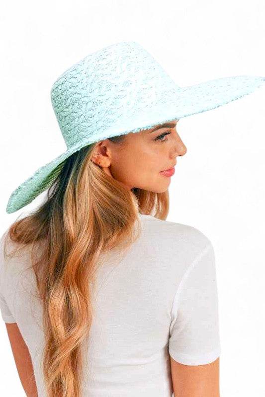 Wide Brim Frayed Edge Sun Hat