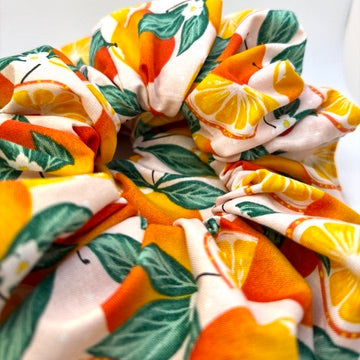 Orange Fruit Summer Scrunchie
