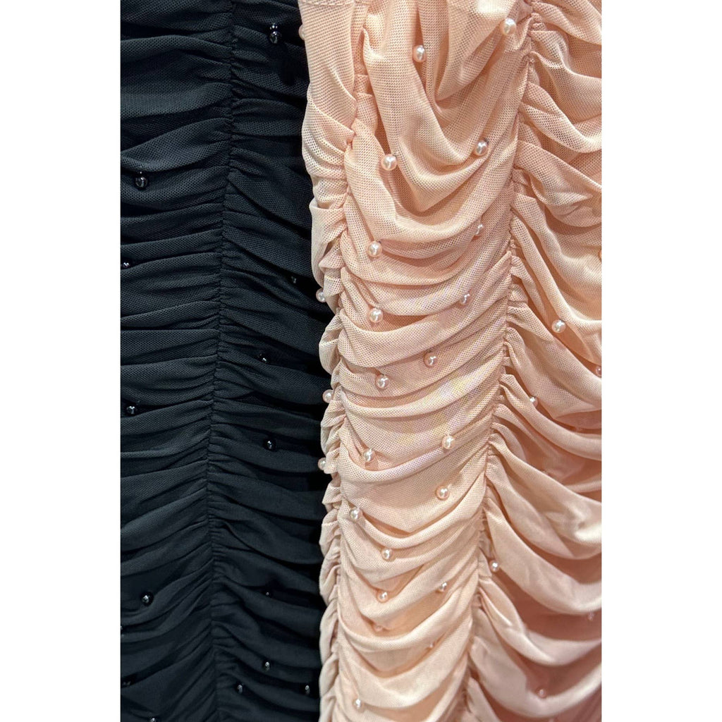 Pearlfection in Blush Bodycon Mini Dress
