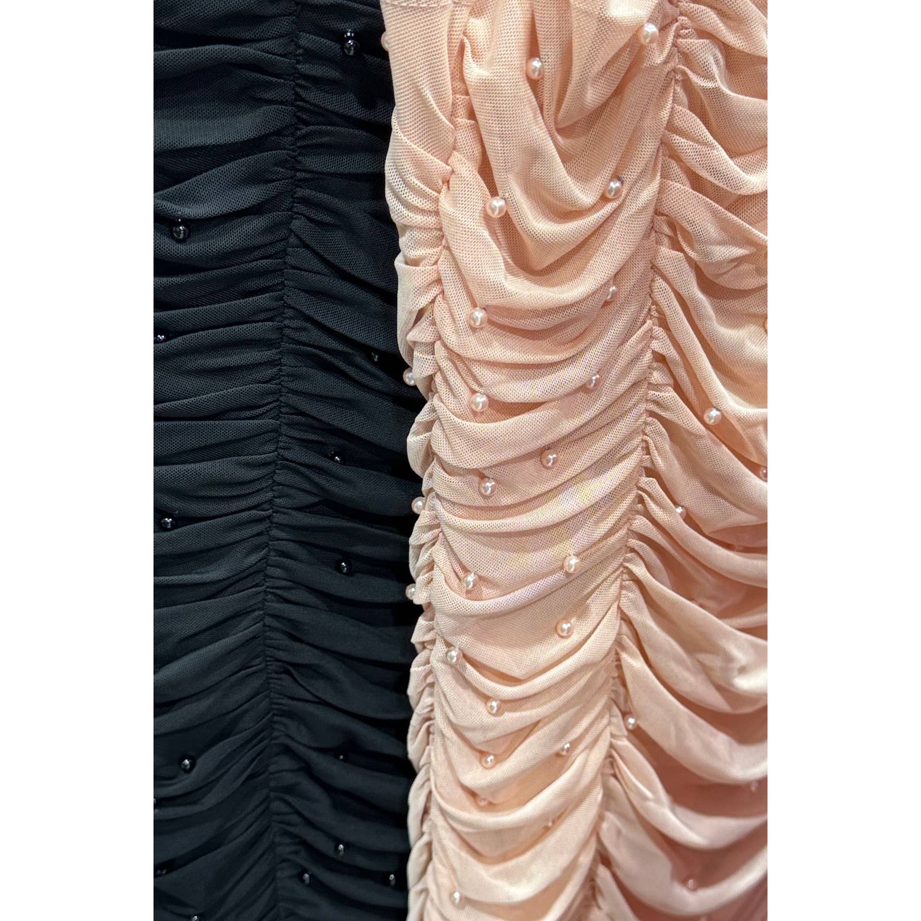 Pearlfection in Blush Bodycon Mini Dress