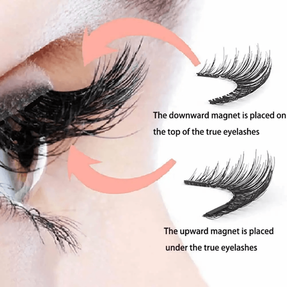 Reusable 3D Magnetic Eyelashes