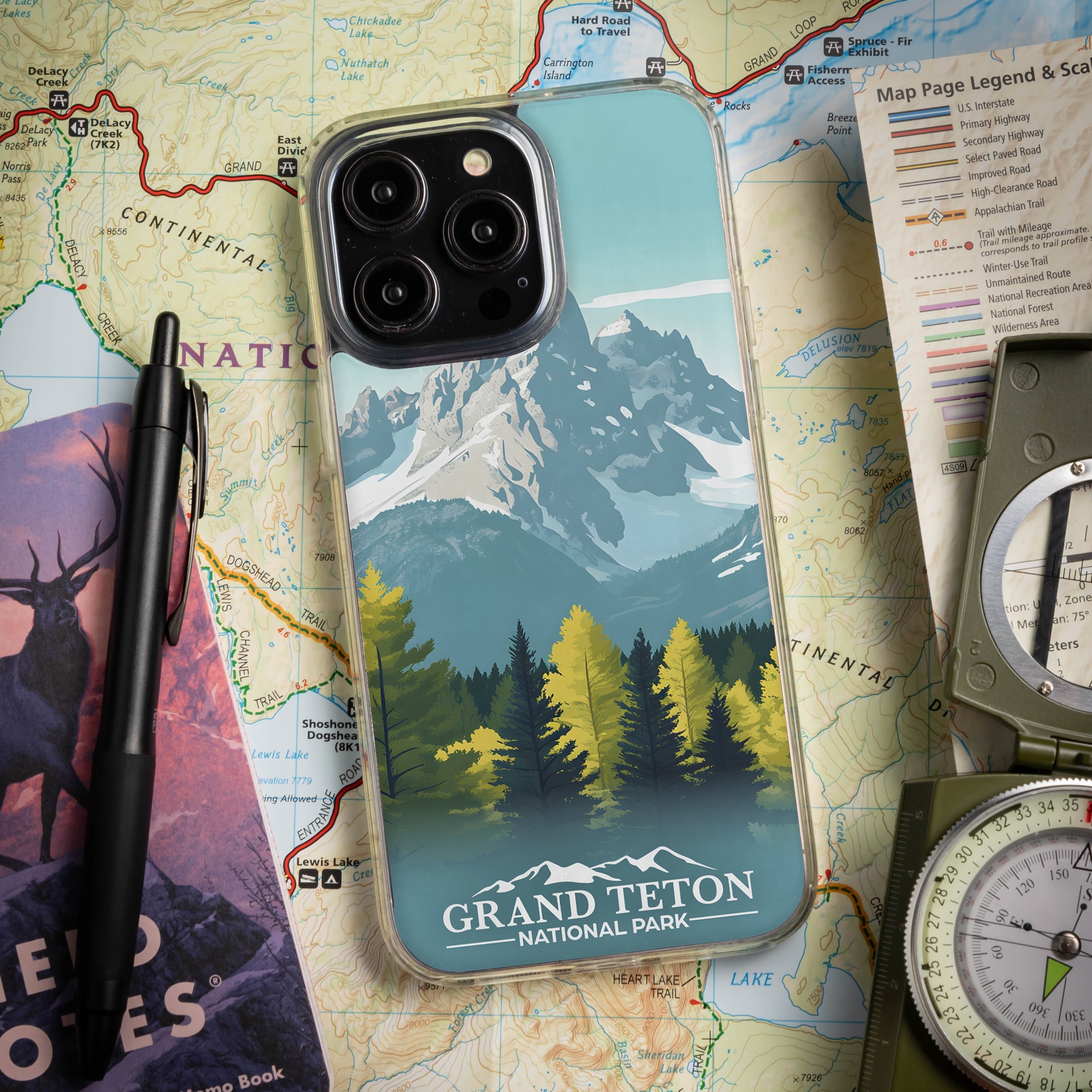 National Parks Grand Teton HD Apple iPhone 13 Series Mag-Safe Phone Case