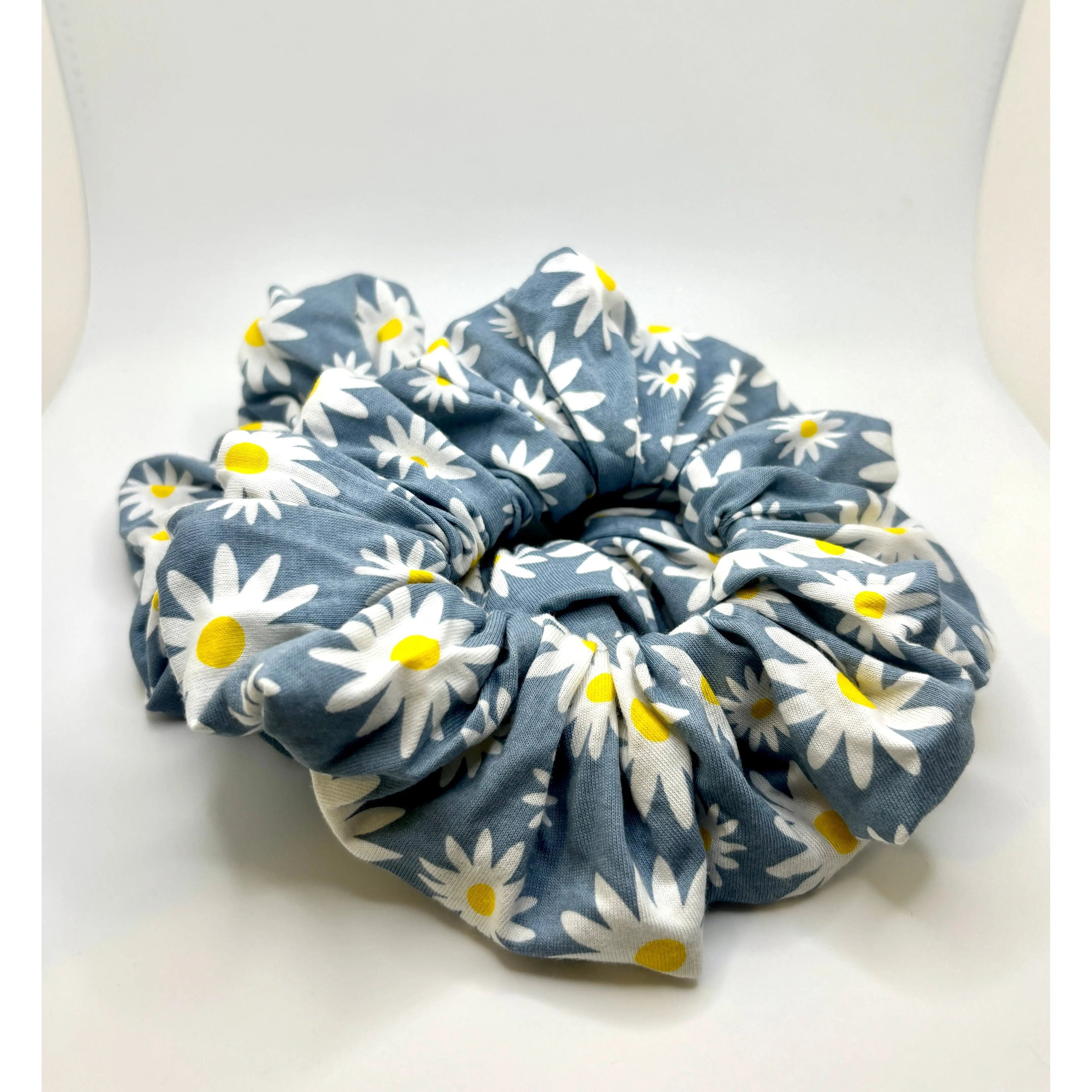 Blue Daisy Scrunchie