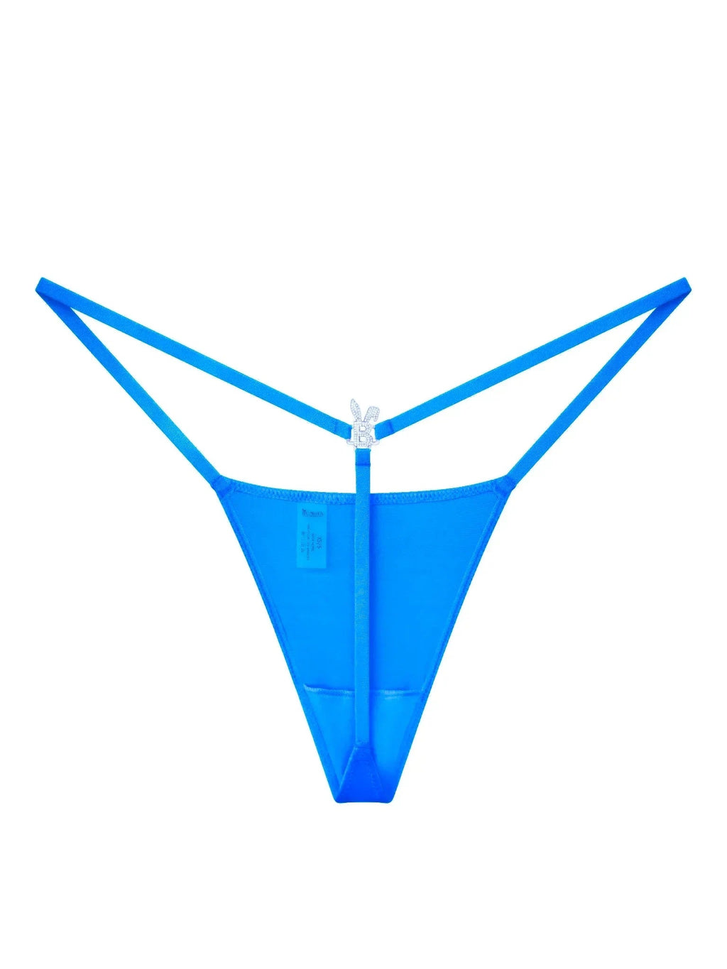 ICED OUT G-STRING IN OCEAN BLUE