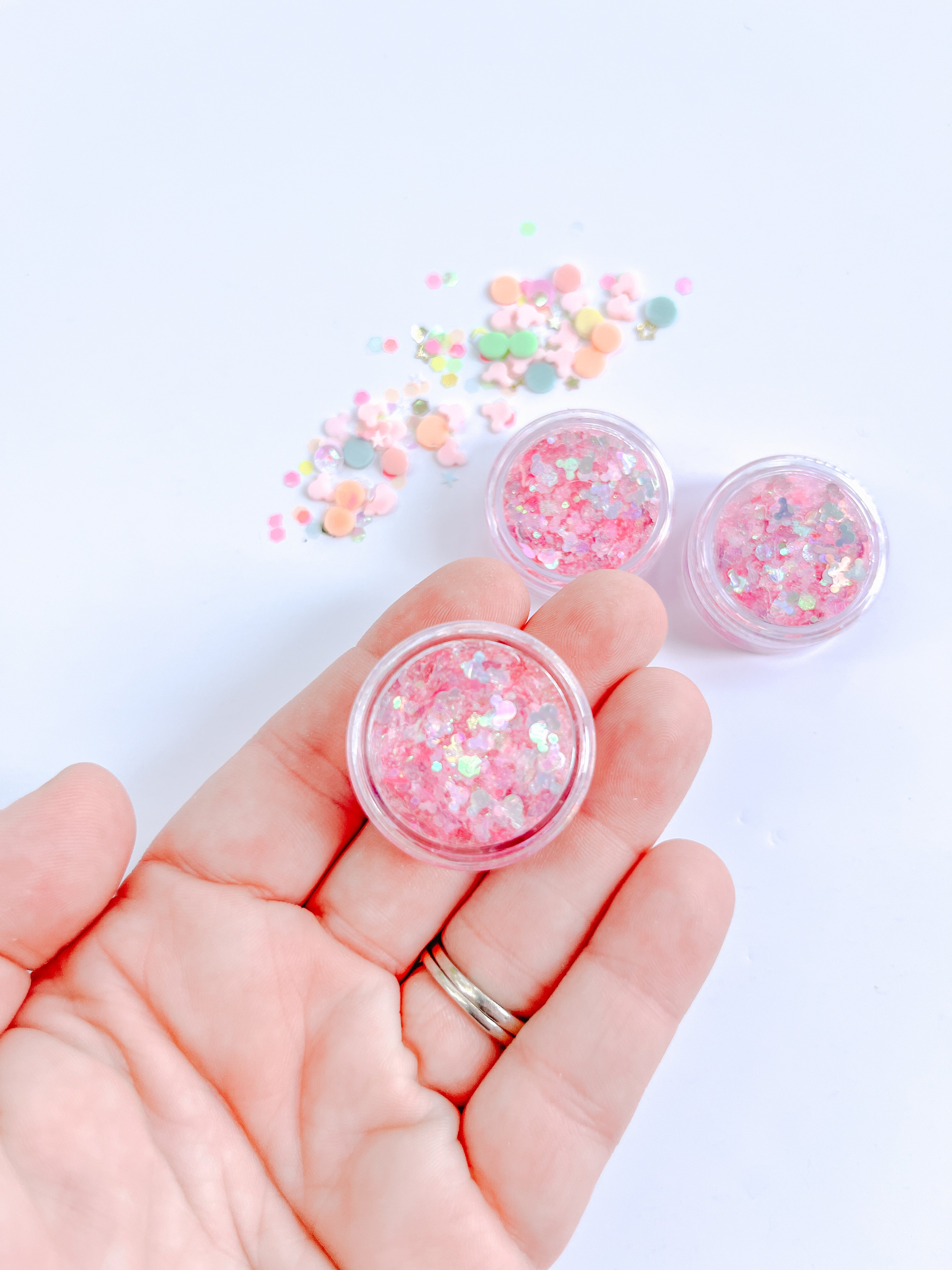 Magical Pink Mouse Hair Glitter Gel