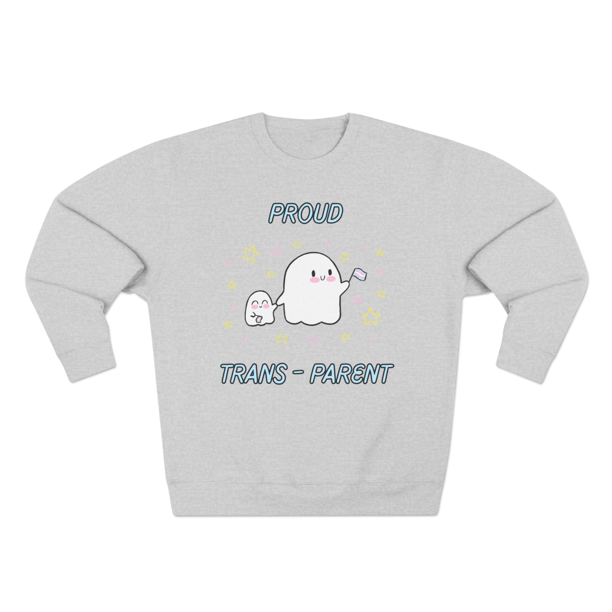 Proud Trans-Parent Unisex Crewneck Sweatshirt for LGBTQ+ Support