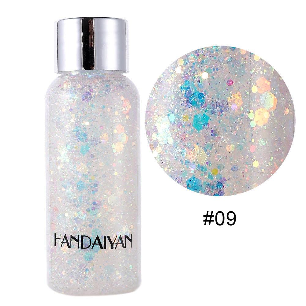 HANDAIYAN Mermaid Scale Face Body Sequins Body Lotion Glitter Cream Eye Shadow Colorful Polarized Stage Makeup