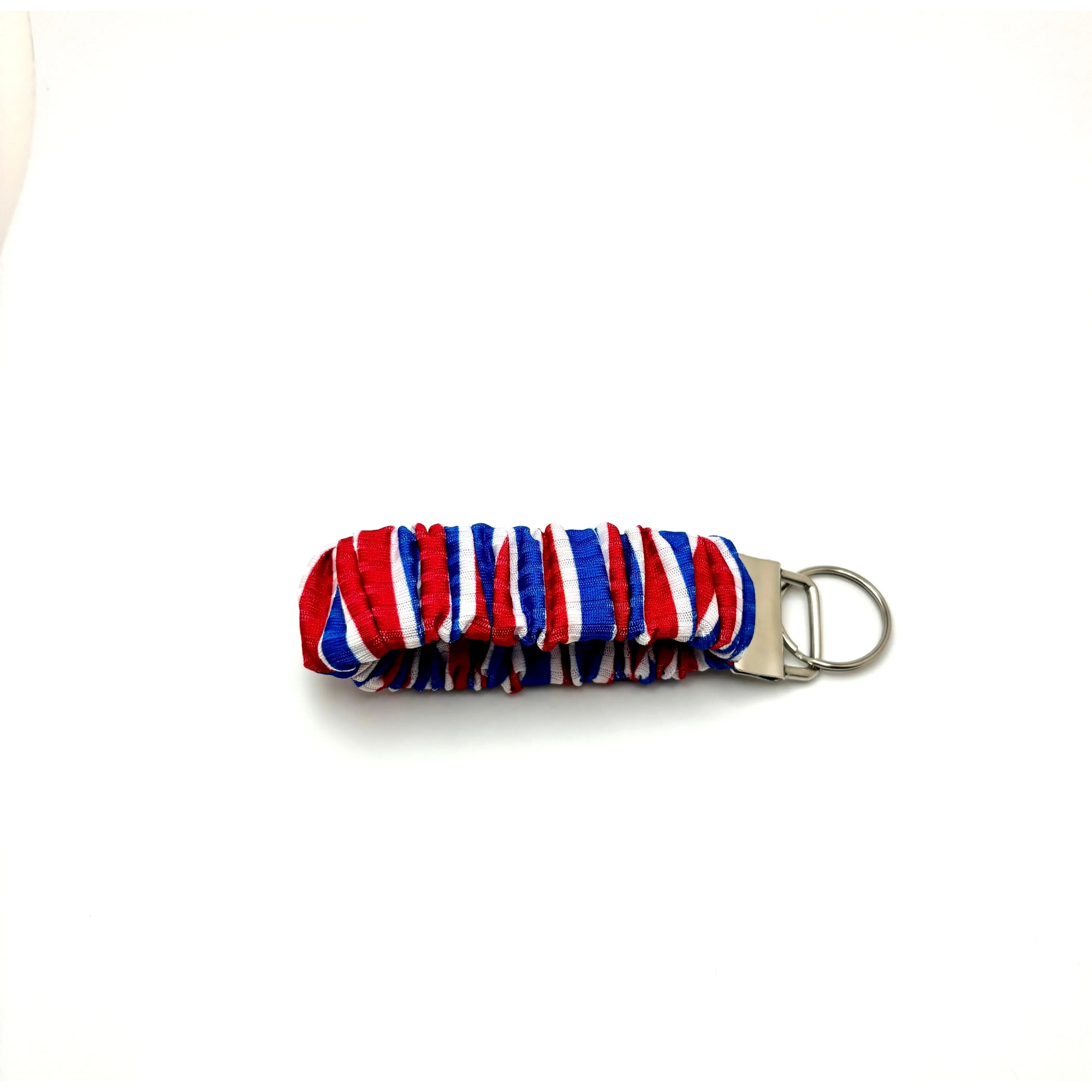 4th of July Striped Scrunchie Wristlet