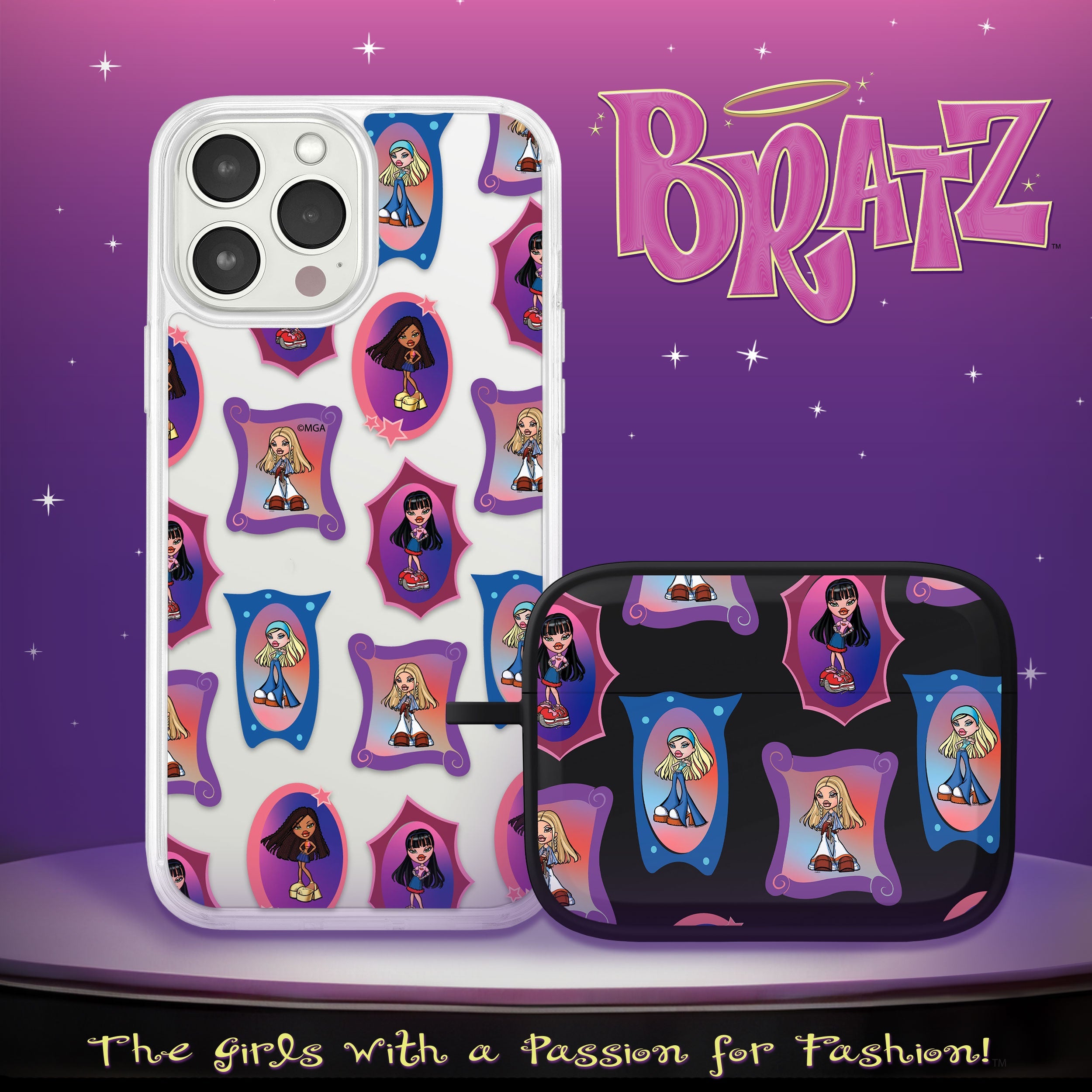 Bratz® Classic HD Apple iPhone 12 Mag-Safe Phone Case and AirPods Pro Combo Package