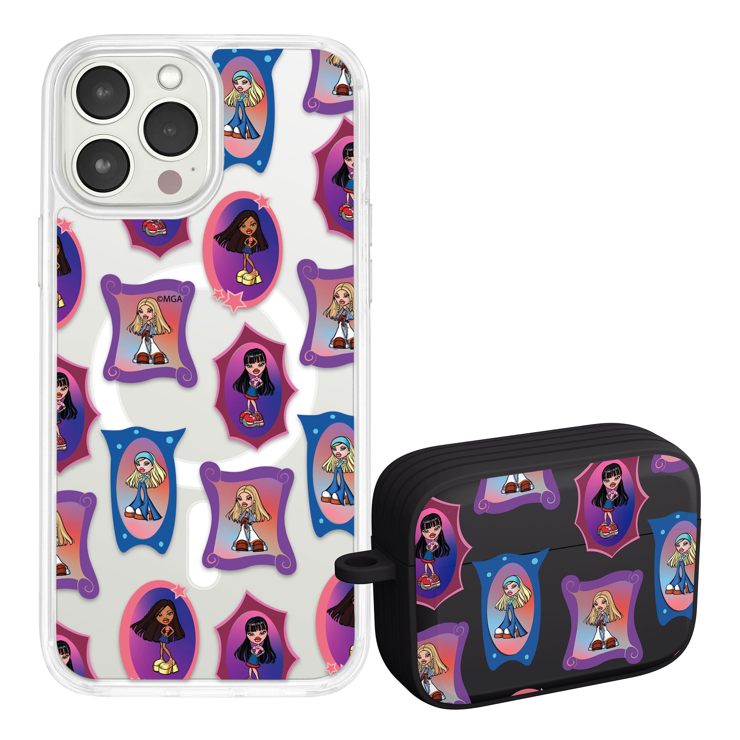 Bratz® Classic HD Apple iPhone 14 Mag-Safe Phone Case and AirPods AirPods Pro Combo Package
