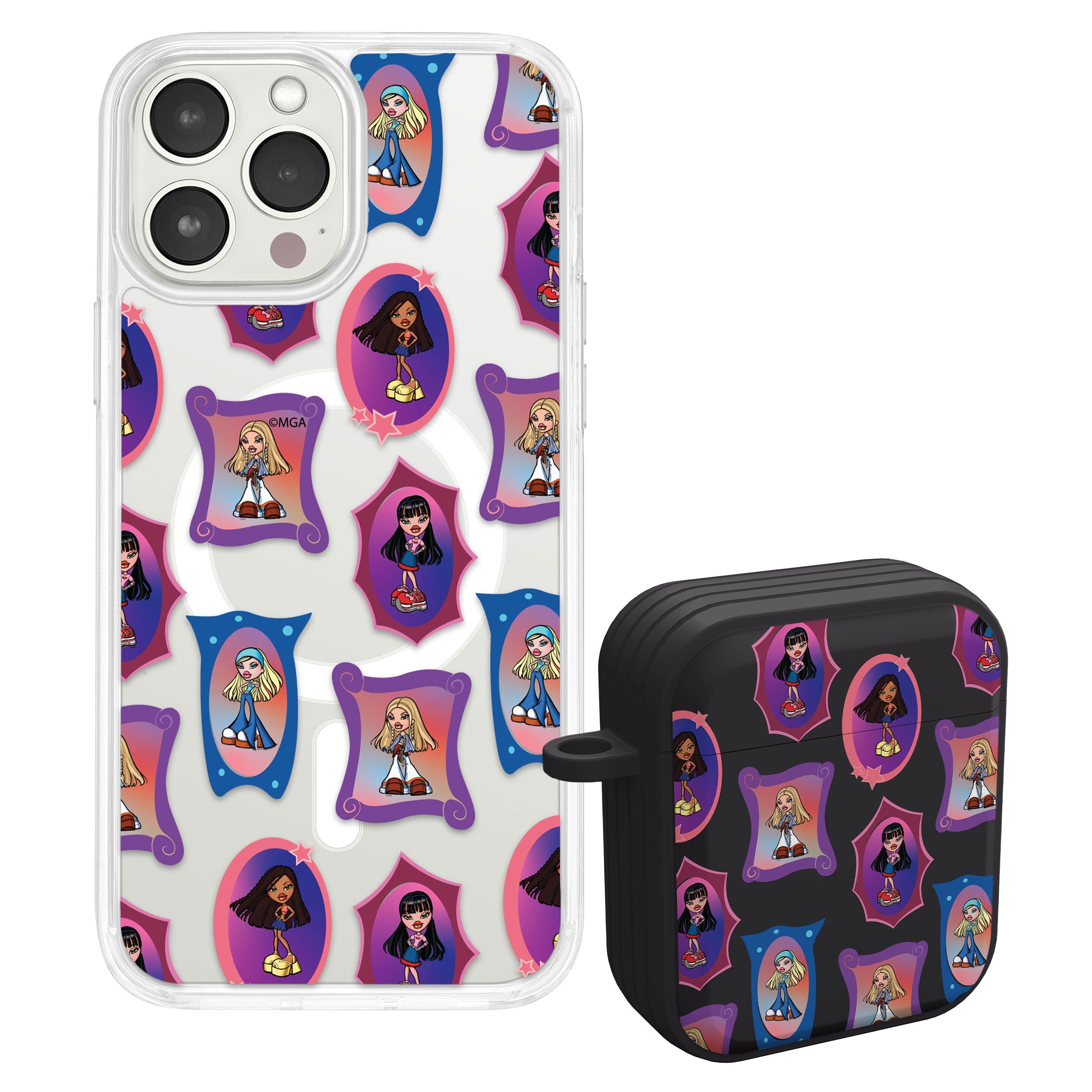 Bratz® Classic HD Apple iPhone 14 Mag-Safe Phone Case and AirPods Gen 1 & 2 Combo Package