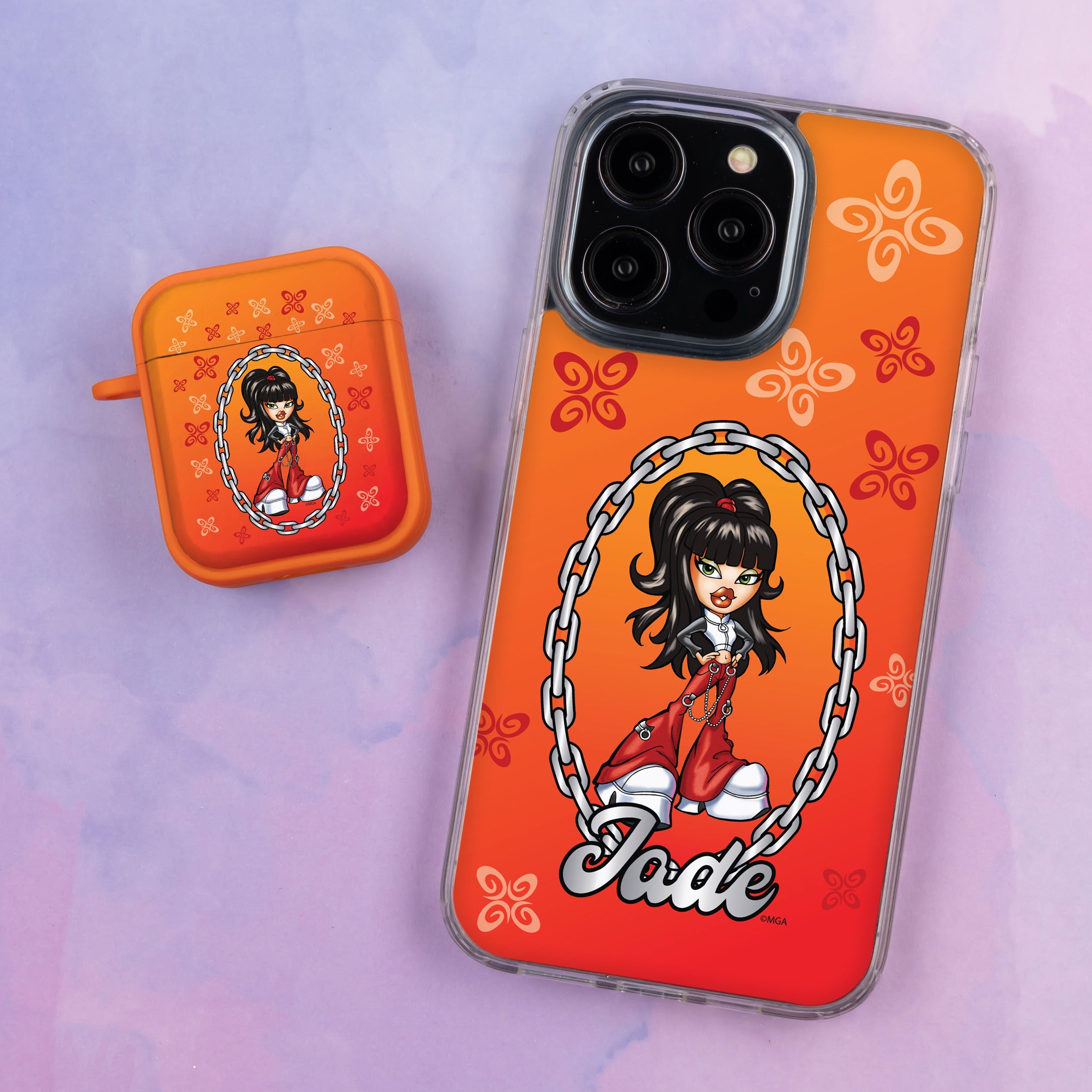Bratz® Passion For Fashion HD Apple iPhone 12 Mag-Safe Phone Case and AirPods Gen 1 & 2 Combo Package
