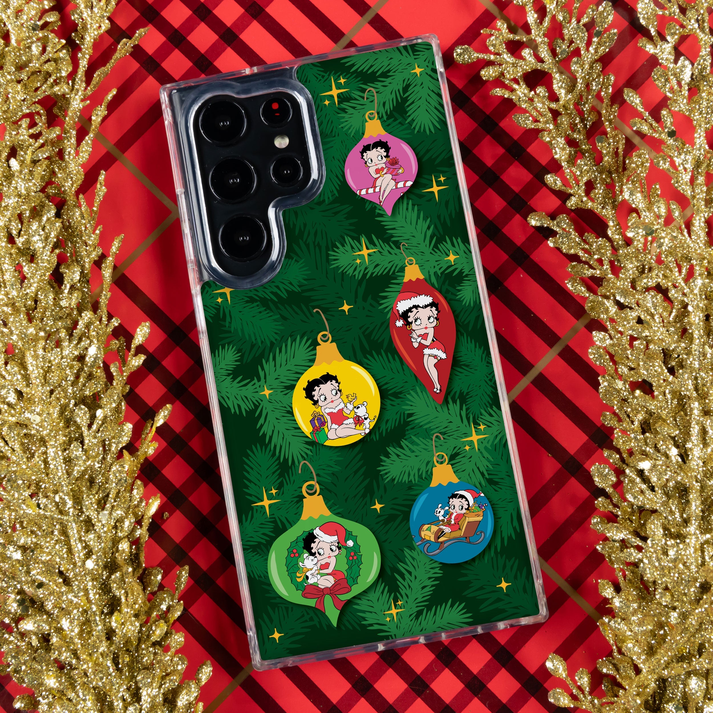 Betty Boop Happy Holidays HD Samsung Galaxy S22 Phone Case