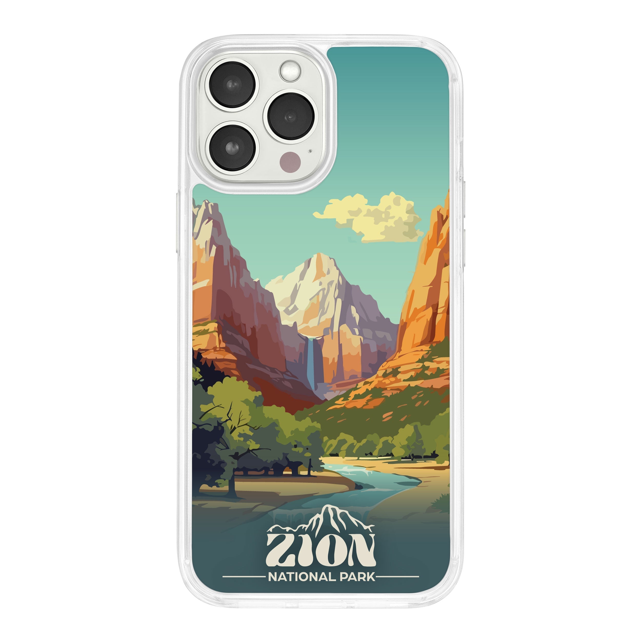 National Parks Zion HD Apple iPhone 15 Series Mag-Safe Phone Case