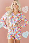 Valentine Heart Candy Shirt and Shorts Pajama Set