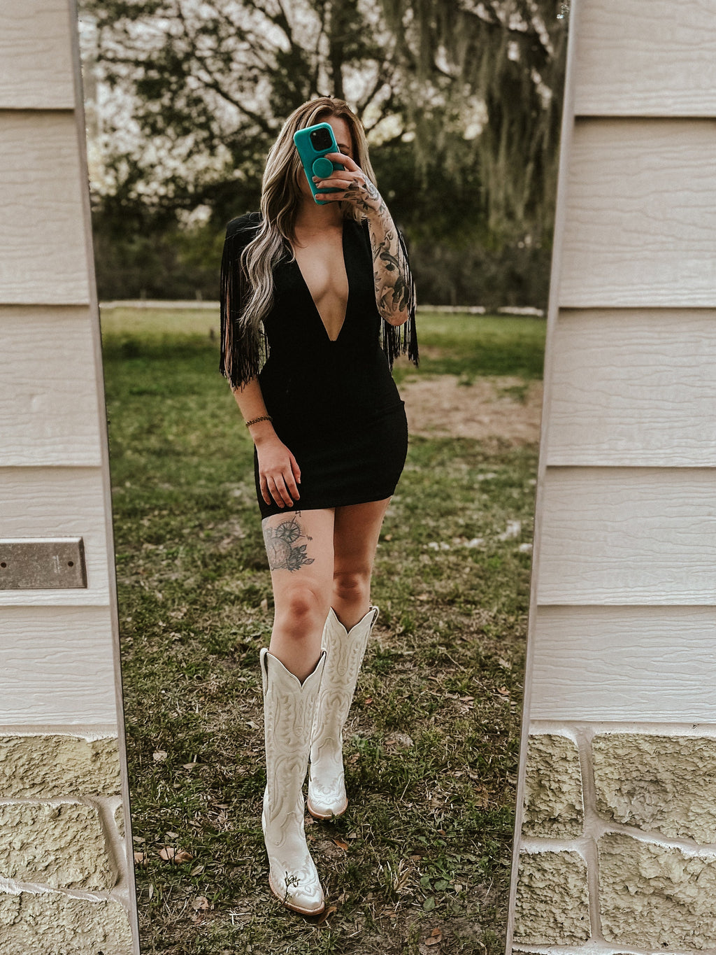 Dallas' Fringe - Mini Dress