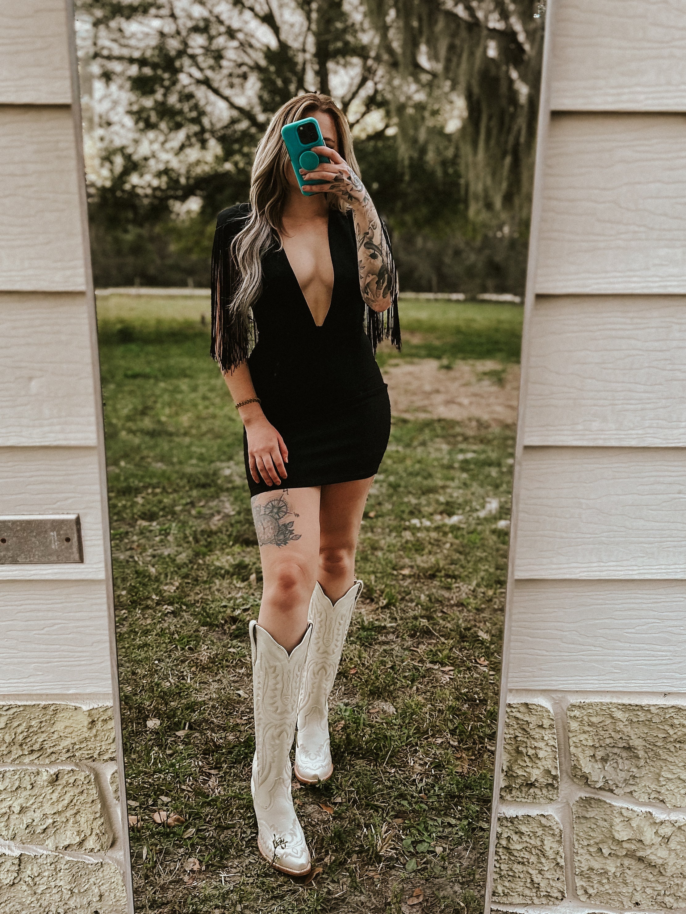 Dallas' Fringe - Mini Dress