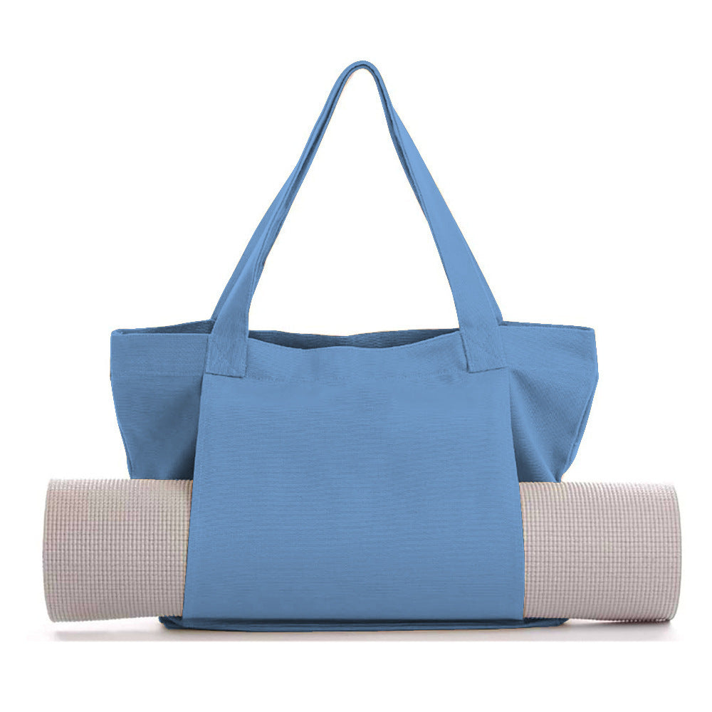 Women's Large Canvas Yoga Tote Bag – Shoulder & Handheld Organizer | Multiple Colors