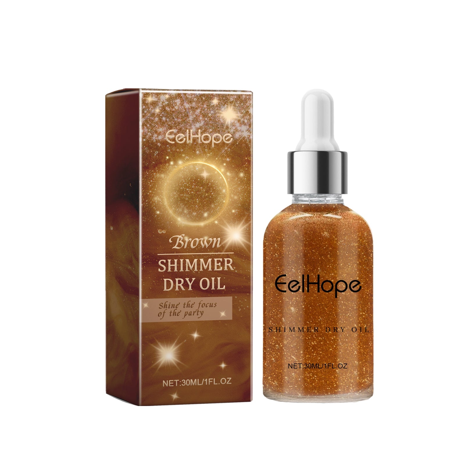 Party Body Glitter Oil, Naturally Brightening And Long-Lasting Moisturizing Party Dance Shine Shine Shine