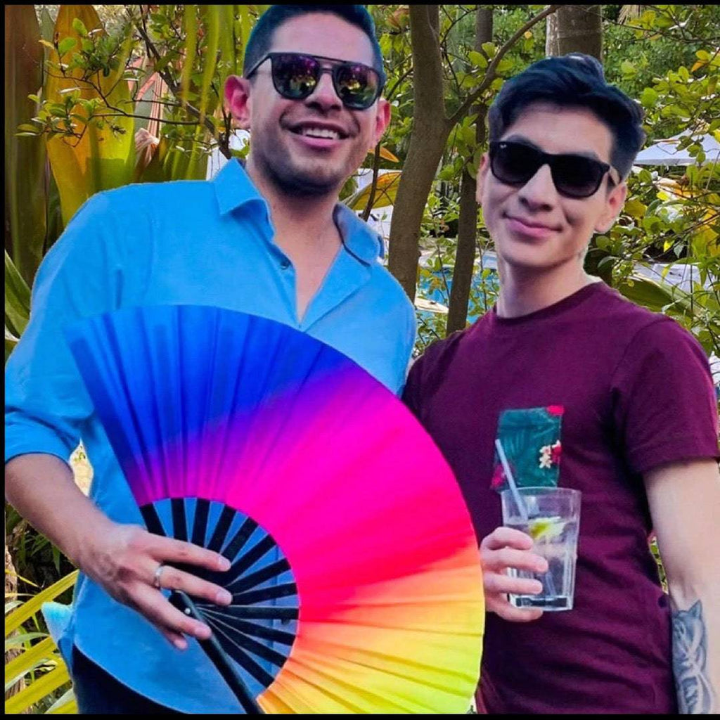 Rainbow Rave Fan (UV)