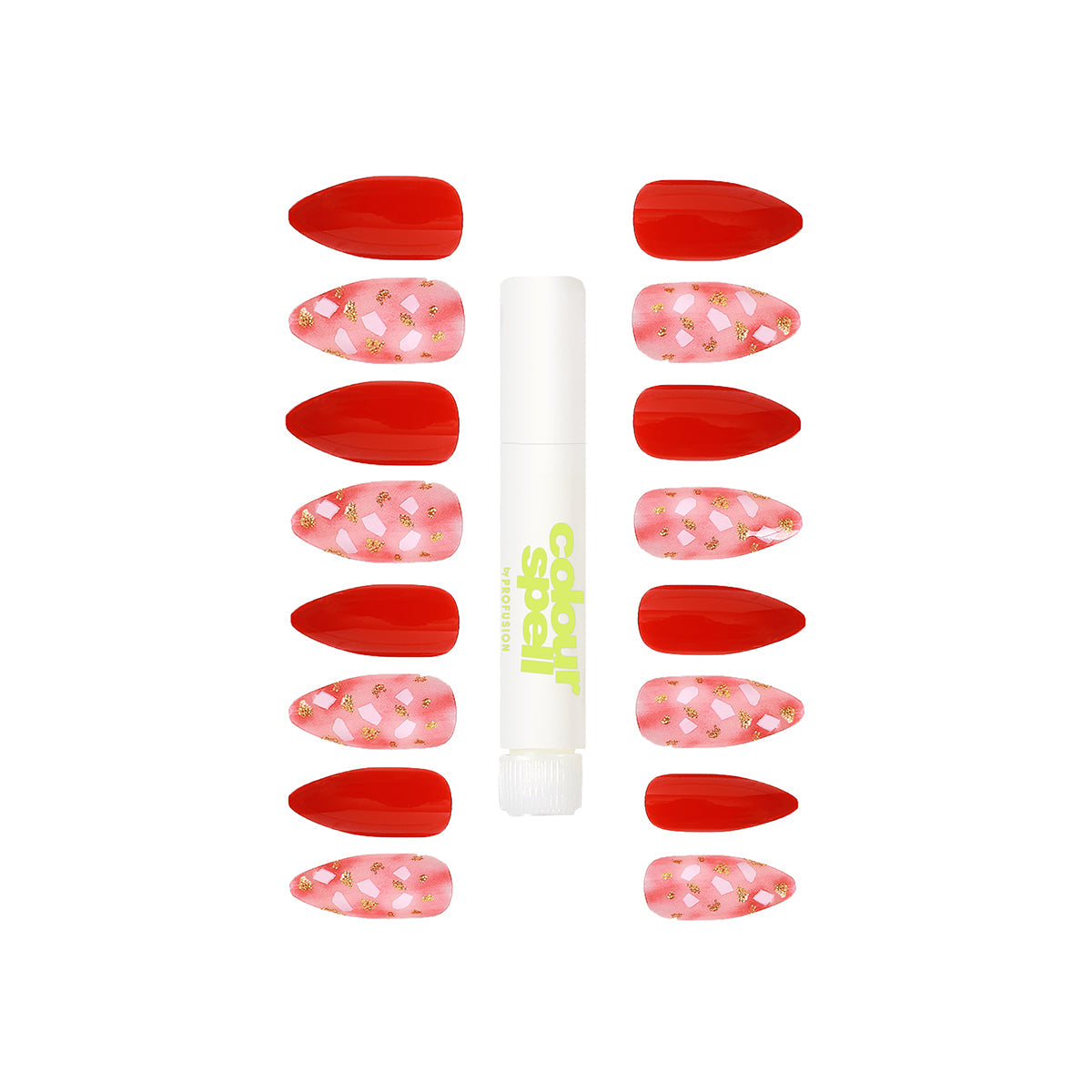 Press On Nails & Glue - Red Hot