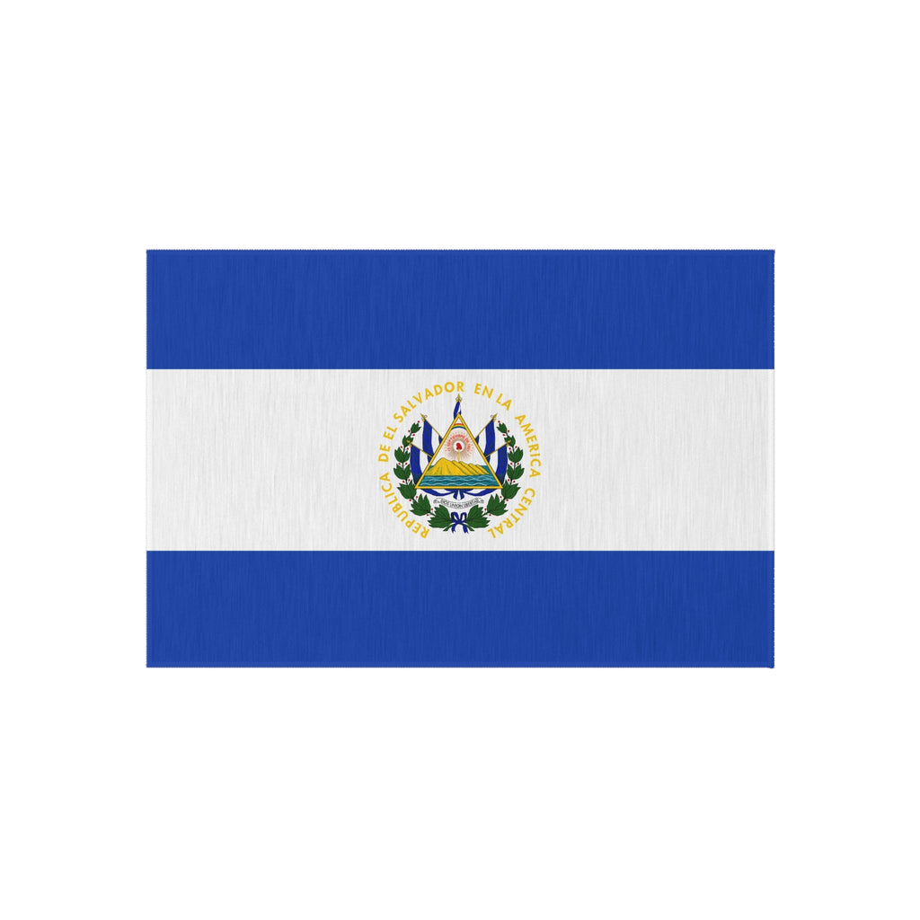 Flag Of El Salvador Outdoor Non-Slip Door Mat | San Salvador | Soyapango | Santa Ana | 24"x36"