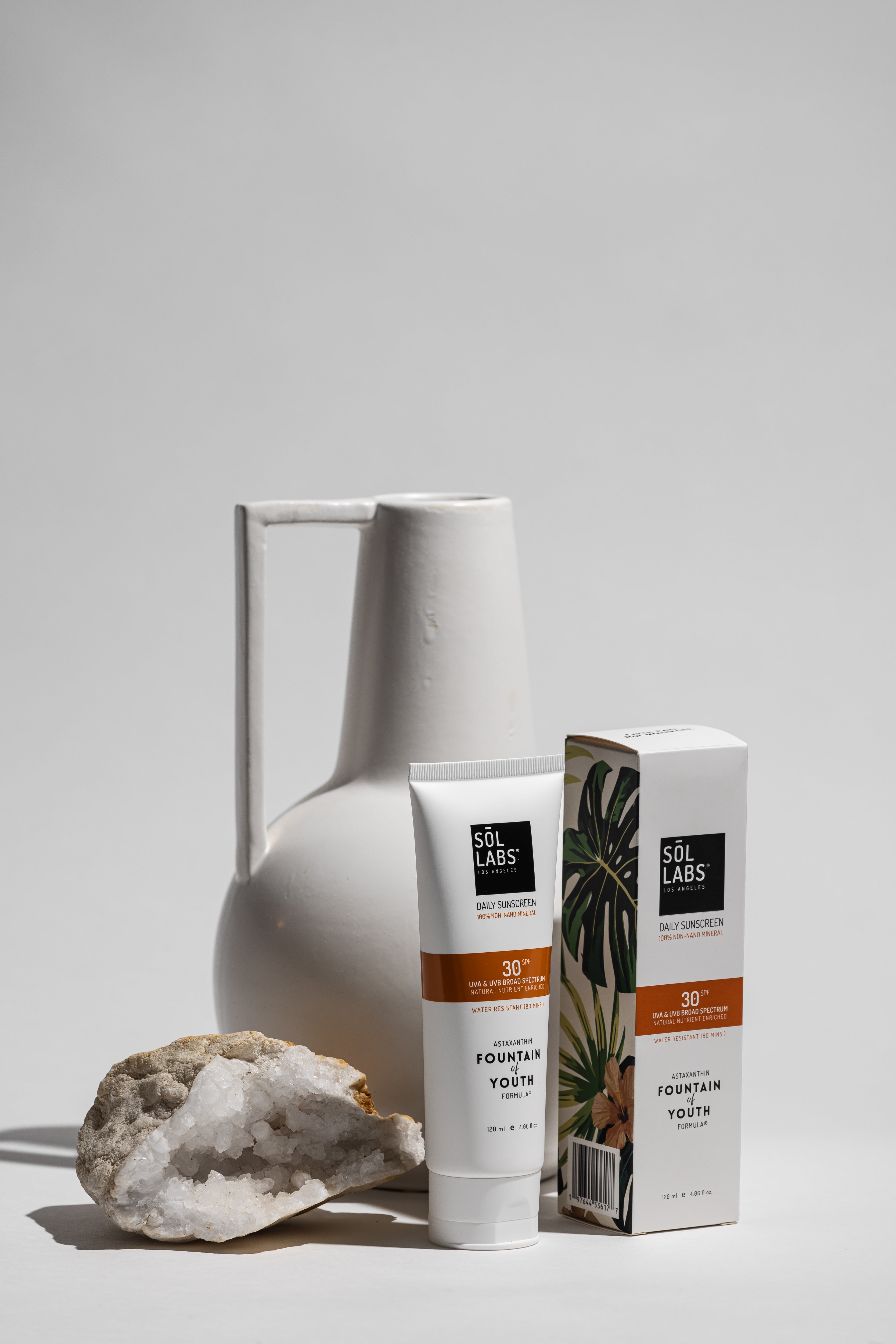 SOL LABS® Natural Mineral SPF 30 Daily Sunscreen Lotion - Broad Spectrum UVA/UVB Protection & Hydrating Formula