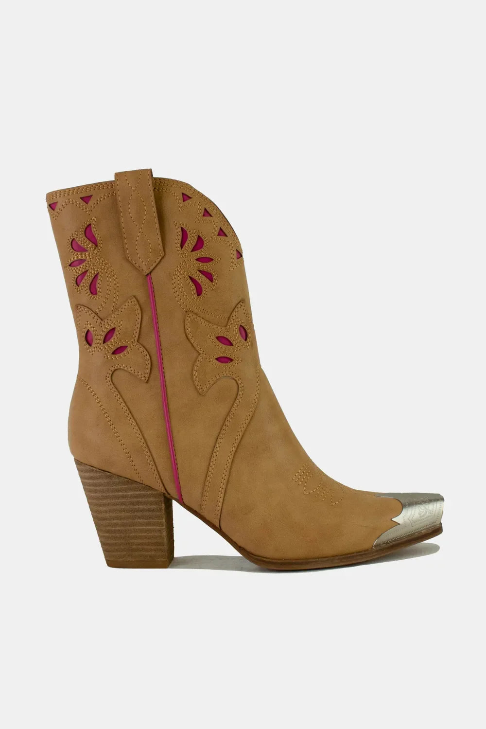 Fashion Cut-Out Floral Embroidery Boots