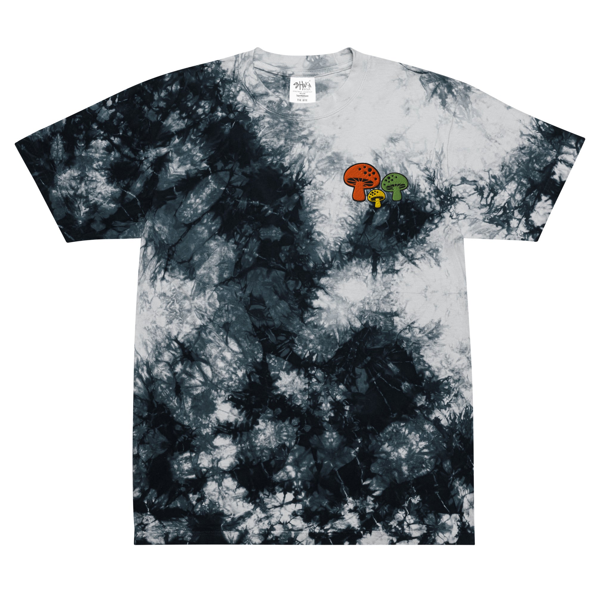 Mushroom UV Tie-dye Rave Shirt for Men Women Unisex